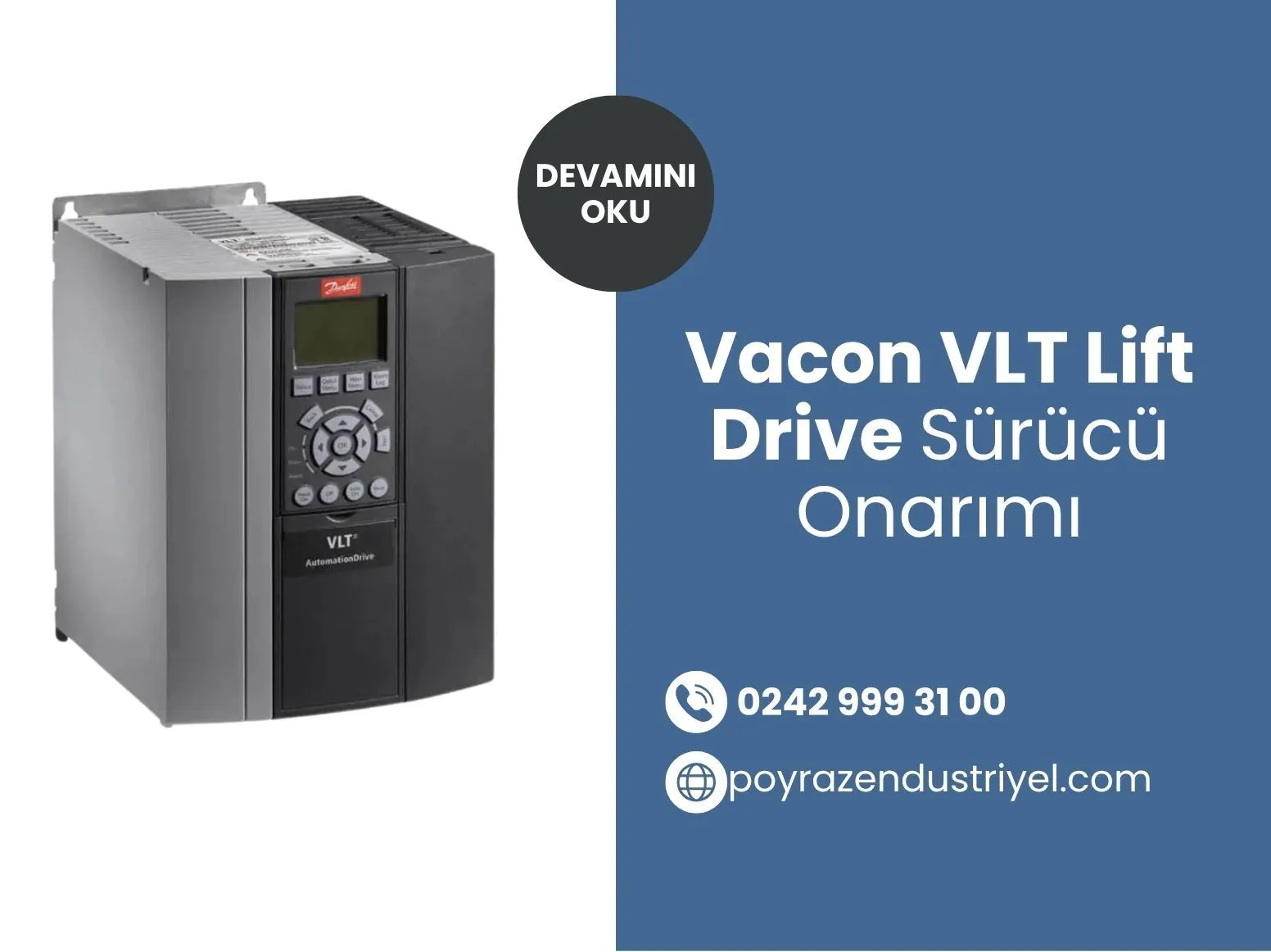Vacon VLT Lift Drive Sürücü Onarımı